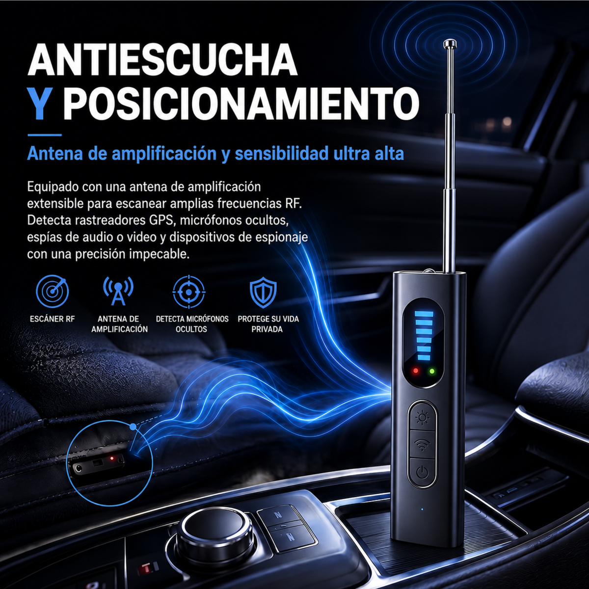Detector de Cámaras Ocultas Profesional
